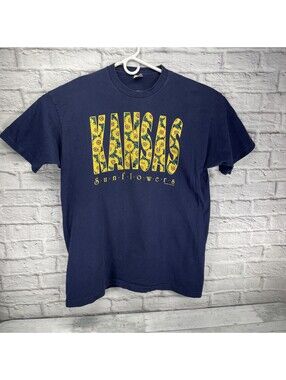 Vintage 90s Kansas Sunflowers Flower T Shirt Adult XXL Mens Made In USA